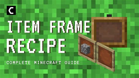 Minecraft Picture Frame: Simple 8Item Recipe