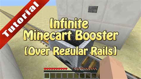 Minecraft Tutorial 1 7 9 Infinite Minecart Booster Over Regular Rails