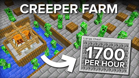 Minecraft Tutorial Creeper Farm No Cats Bedrock Minecraft