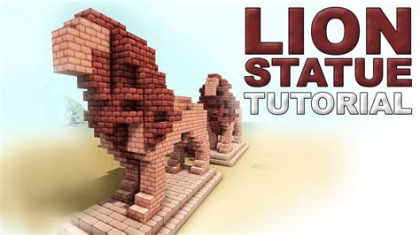 Minecraft Tutorial Lion Statue Youtube