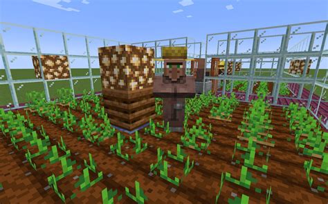 Minecraft Villager Farmer: Boosts Crop Yield