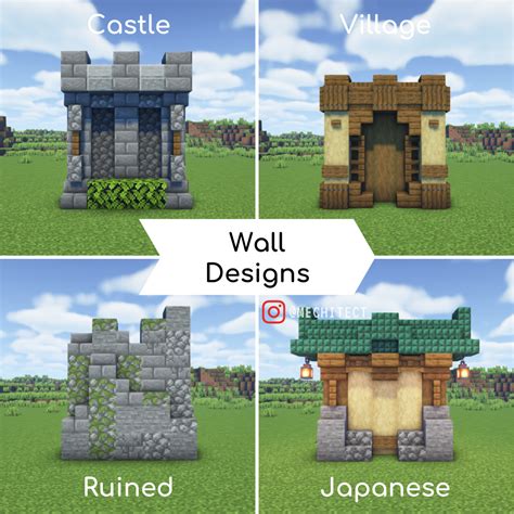 Minecraft Wall Design