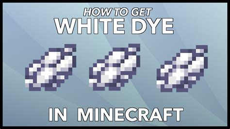 Minecraft White Dye Uses Explained