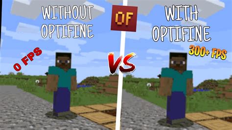 Minecraft Without Optifine And With Optifine Gameplay Pojavlauncher