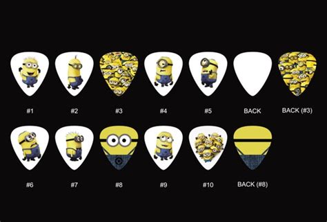 Minions Guitar Pick Set 10Pcs By Luwanguitarsupply On Etsy