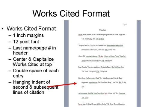 Mla Works Cited Page Example