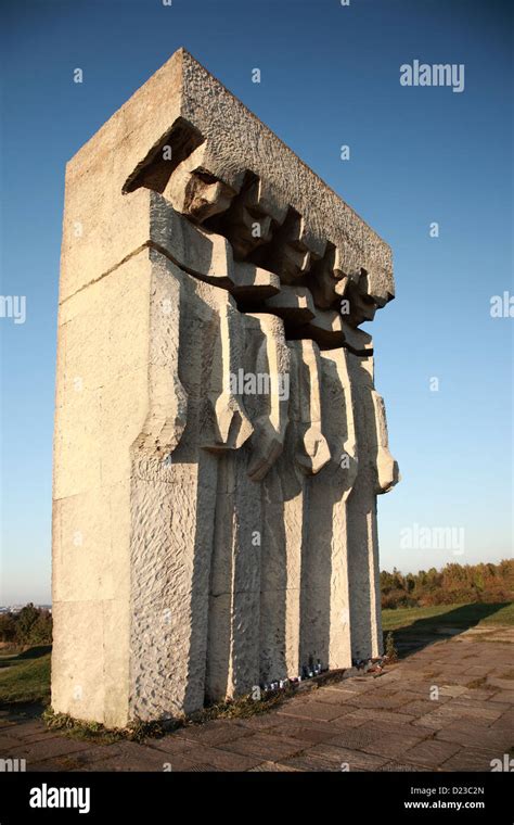 Monument Former Plaszow Concentration Camp Hi Res Stock Photography And