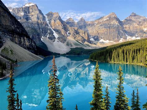 Moraine Lake Banff Alberta Oc 2436X1125 R Earthporn