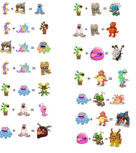 Msm Plant Island Rare Combinations Singing Monsters My Singing