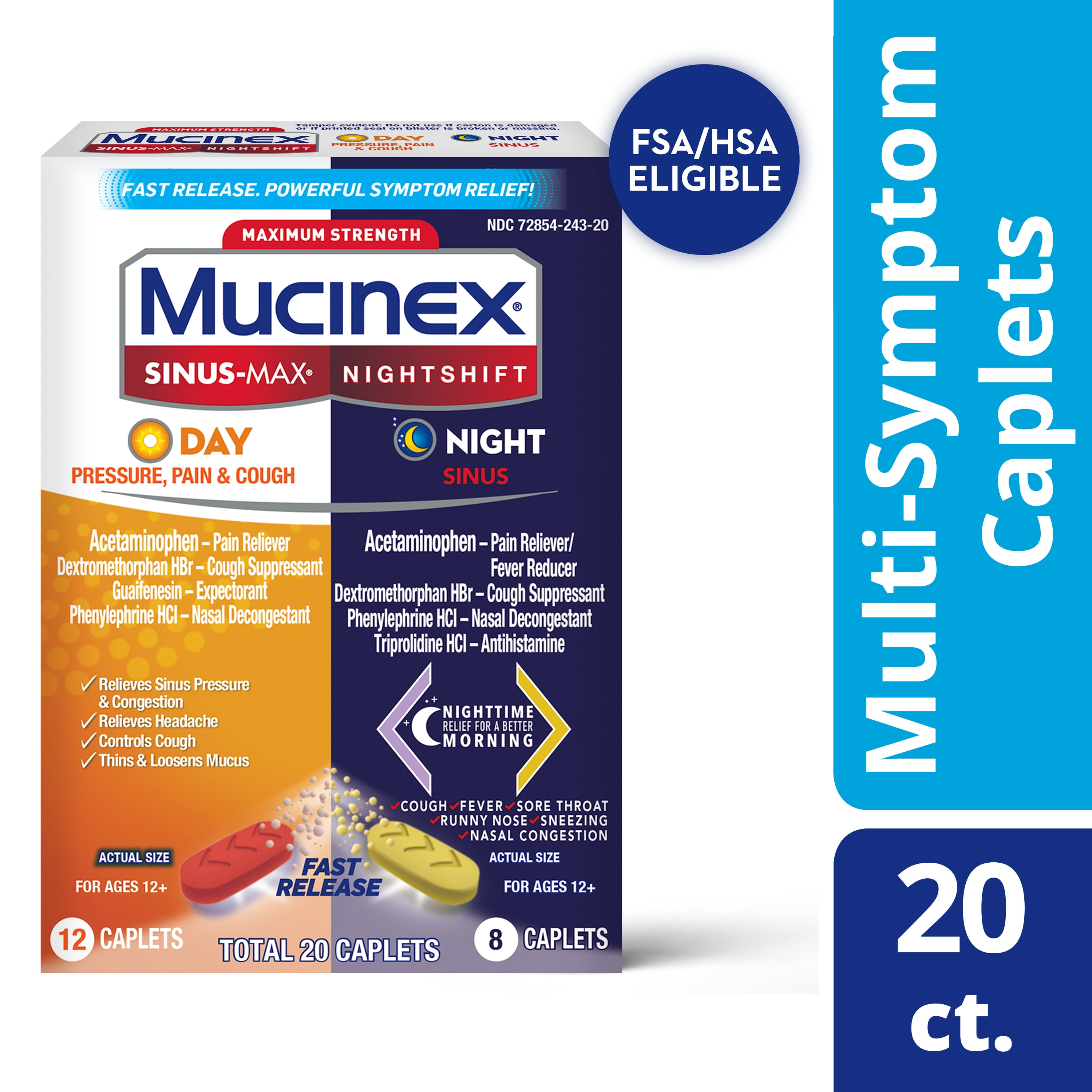 Mucinex Sinus Max Day And Nightshift Night Sinus Maximum Strength