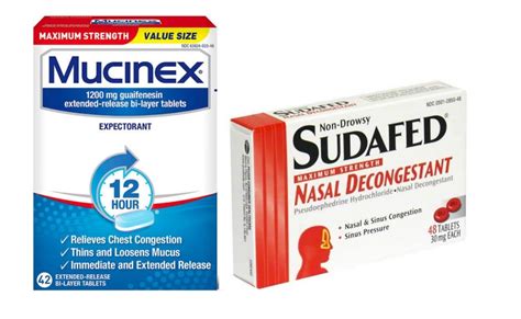 Mucinex Vs Sudafed