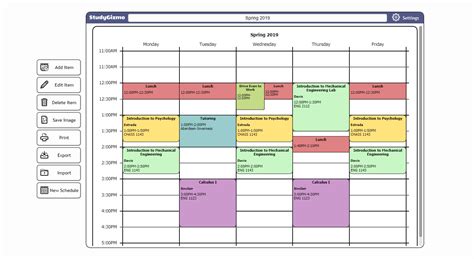 My Schedule Builder