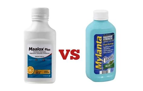 Mylanta Vs Maalox