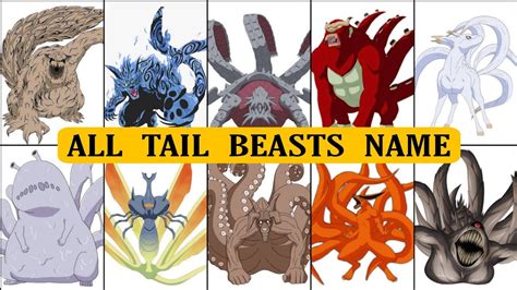 Naruto All Akatsuki Members Names And Tailed Beasts Youtube