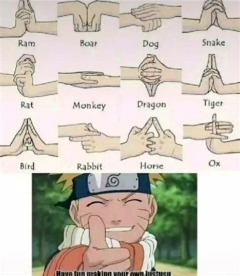 Naruto Hand Signs For Byakugan