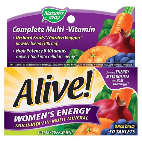 Nature S Way Alive Women S Energy Multivitamin Multimineral Tablets