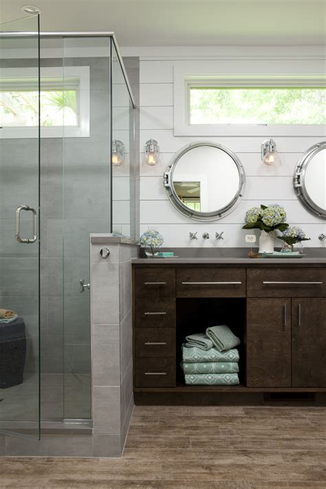 Nautical Master Bathroom Maximizes Its Tub Space Remodeling Balding