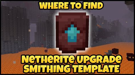 Netherite Upgrade Template Recipe Mcgregor Recipes