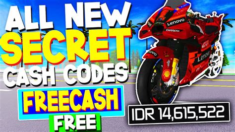 New All Working Cash Codes For Moto Trackday Project Roblox Moto