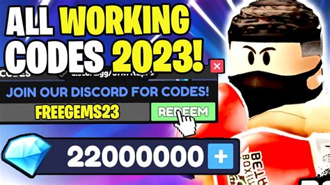 New All Working Codes For Boxing Beta In July 2023 Roblox Boxing