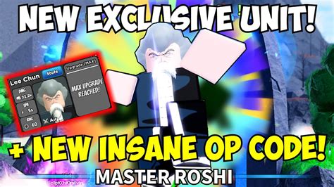 New Code New Master Roshi Exclusive 6 Star Hyrbid Unit Jackie Lee