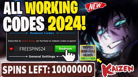 New Updated Codes Kaizen Codes Grifon Games Kaizen Roblox