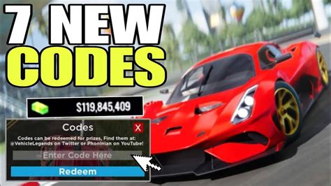 New Vehicle Legends Roblox Codes January 2024 Vehicle Legends Codes