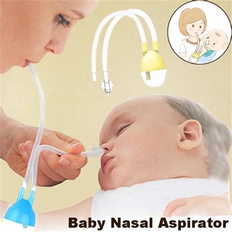 Newborn Baby Vacuum Suction Nasal Aspirator Safety Nose Cleaner