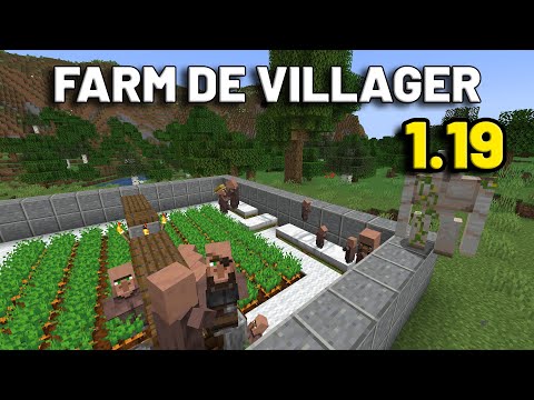 Nova Farm De Villagers No Minecraft 1 15 Tutorial Youtube