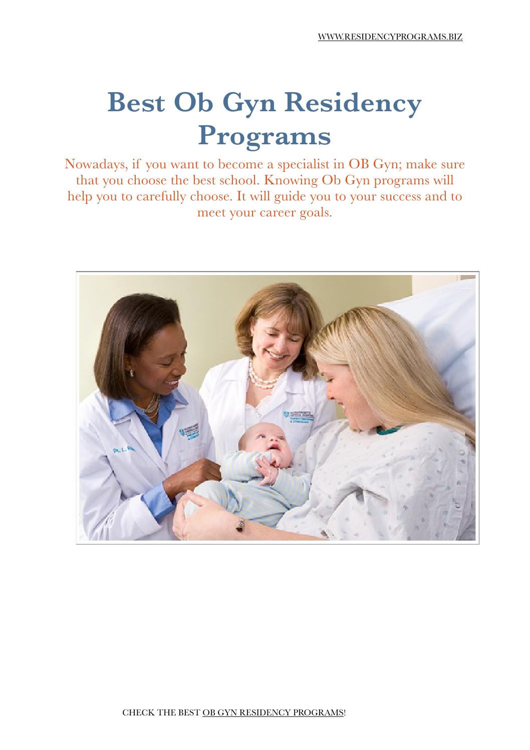 Ob Gyn Residency Programs By Top Residency Programs Issuu