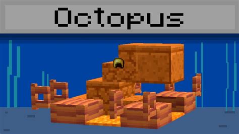 Octopus In Minecraft: Builds Aquatic Homes