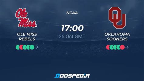 Ole Miss Rebels Vs Oklahoma Sooners Odds Scores Picks Predictions