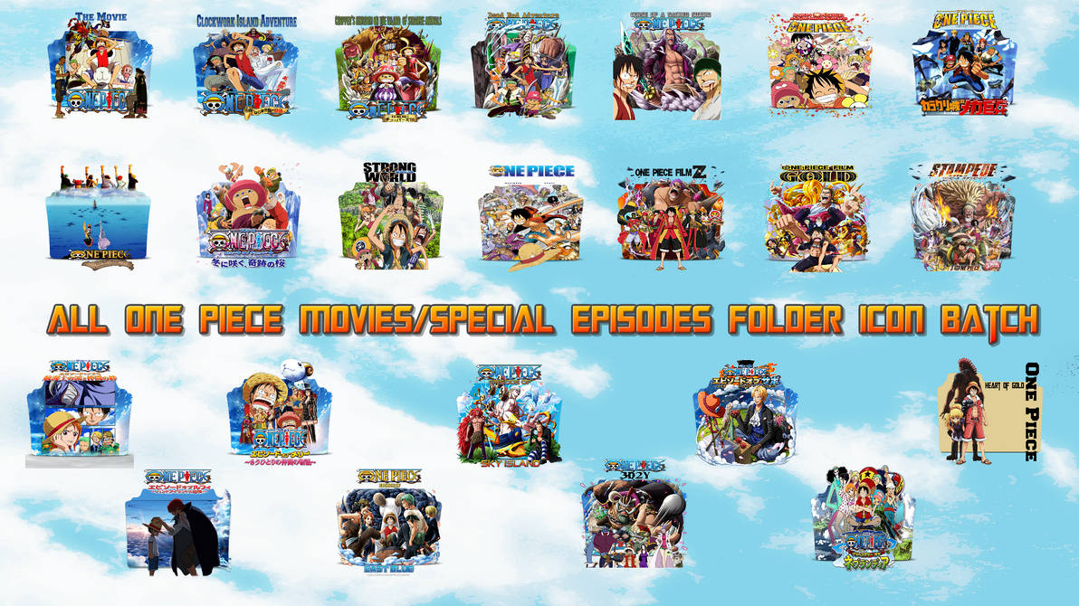 One Piece Movies And Specials Folder Icon Batch By Bodskih On Deviantart