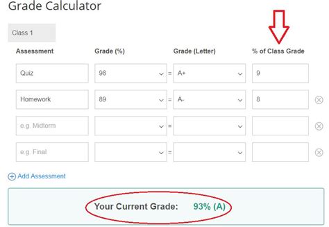 Online Grade Calculator Easy Grade Calculator Grade By Percentage