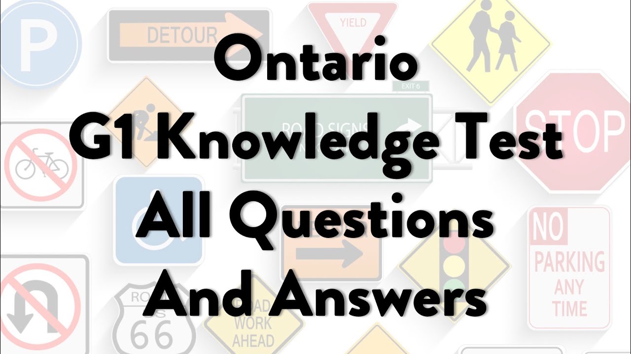 Ontario Driving Practice Test 40 Questions And Answers Free Ab Driving