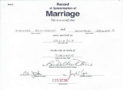 Ontario Marriage Certificate For Spousal Visa British Expats