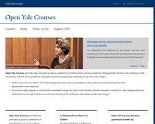 Open Yale Courses Reviews 1 Review Of Oyc Yale Edu Sitejabber