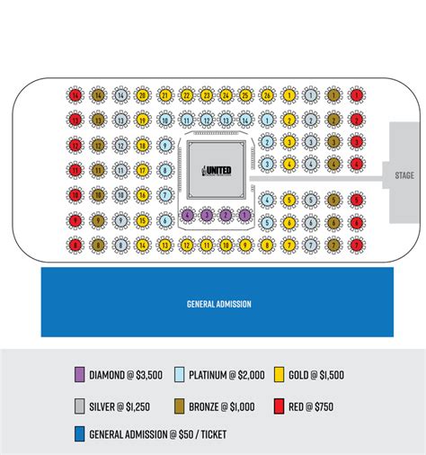 Order Vip Seating Tables East Bayfield United Promotions Boxing