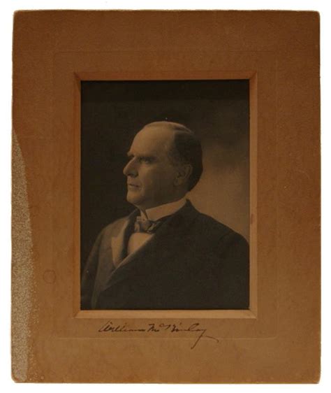 Original Bas Relief Portrait Photograph Of William Mckinley As President Signed On Mount By Mckinley As President William Mckinley