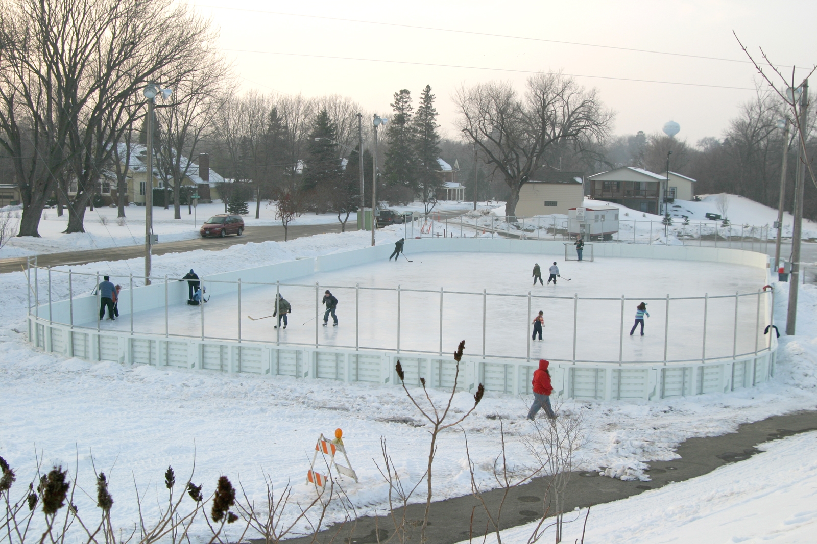 Pacific Ice Outdoor Rinks Kindersley Outdoor Synthetic Ice Hockey Rink