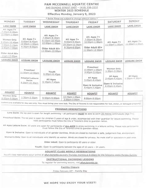 Pam Mcconnell Pool Schedules Made Easy