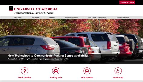 Parking And Transit Info On New Website Uga Today