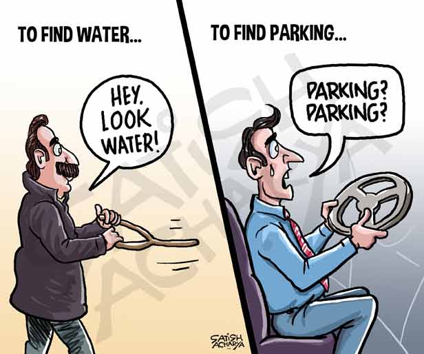 Parking Problem Just Laugh It Off Cartoonistsatish Com