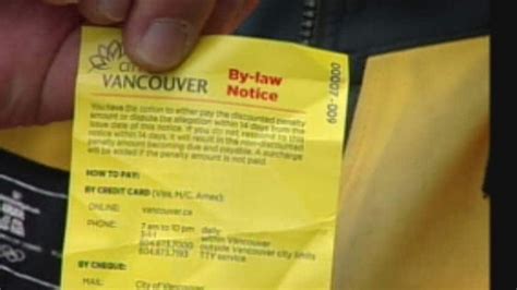 Parking Ticket Vancouver Bc