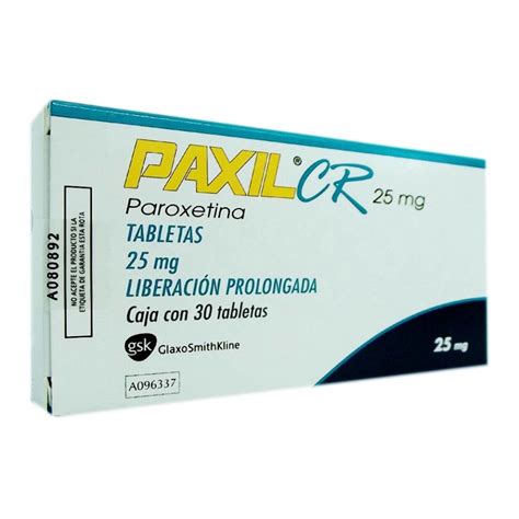 Paxil Cr 25 Mg 30 Tabletas Liberaci N Prolongada Mercadolibre