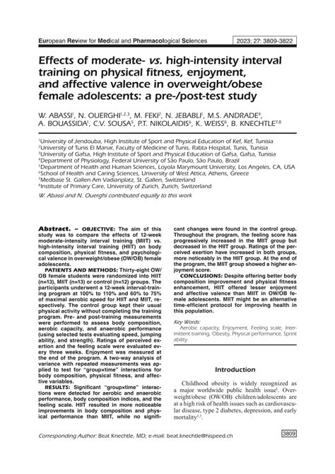 Pdf Effects Of High Intensity Interval Training On Selected Indicators Of Physical Fitness Among Male Team Sport Athletes A Systematic Review And Meta Analysis