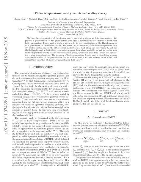 Pdf Finite Temperature Density Matrix Embedding Theory