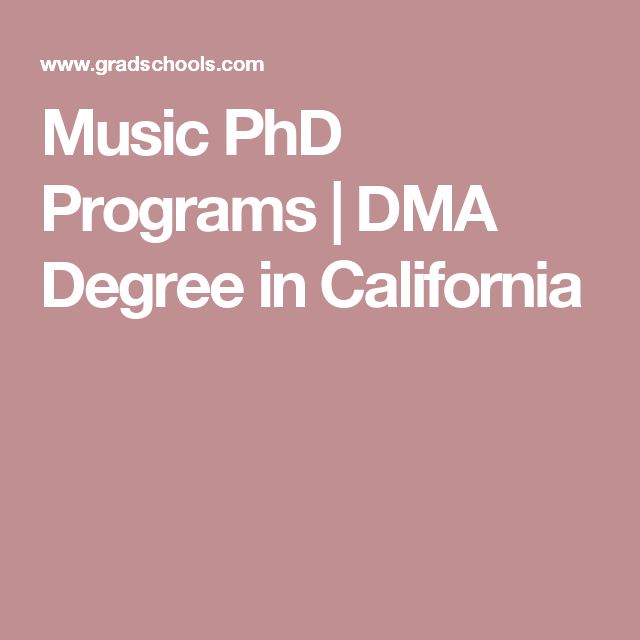 Phd In Music