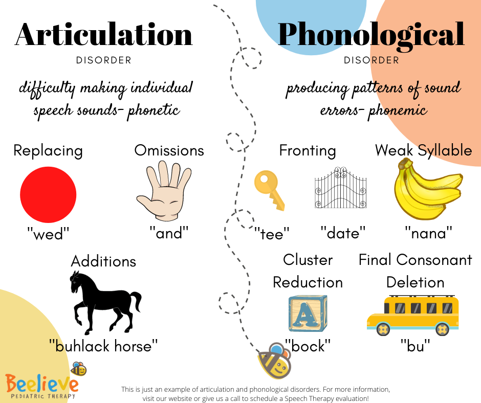 Phonological Processes Are Different From Articulation Disorders