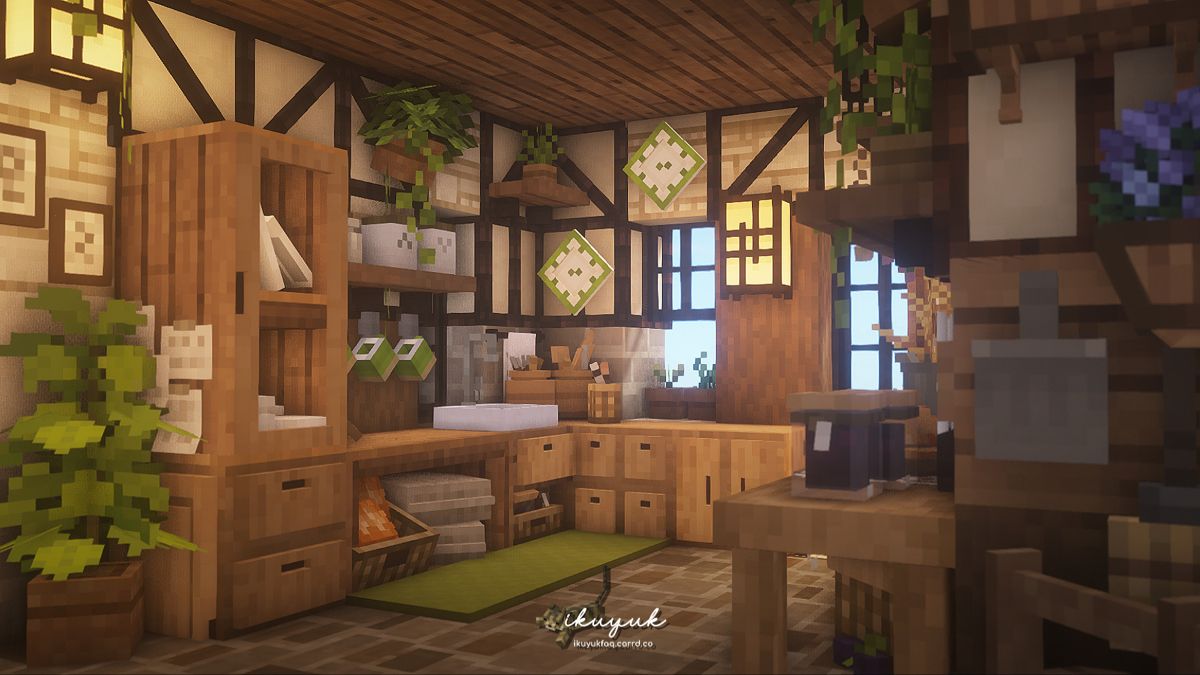 Pin By Lisskay On Minecraft Cottage Core Interiors Minecraft House